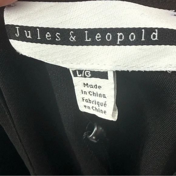 NWT Jules & Leopold Sleeveless Classic Cropped Blouse Shirt Black Size Large - Picture 6 of 8